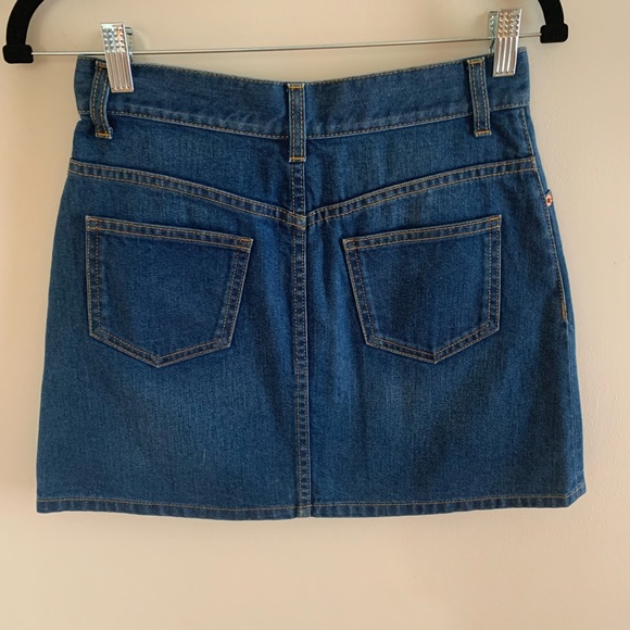 Gucci blue multi flower design mini skirt, size Italy 40 - Picture 3 of 8